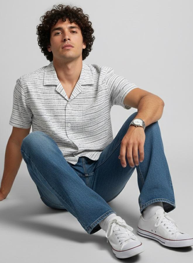 TRULOOM Men Striped Relaxed Fit Shirt - Image 4